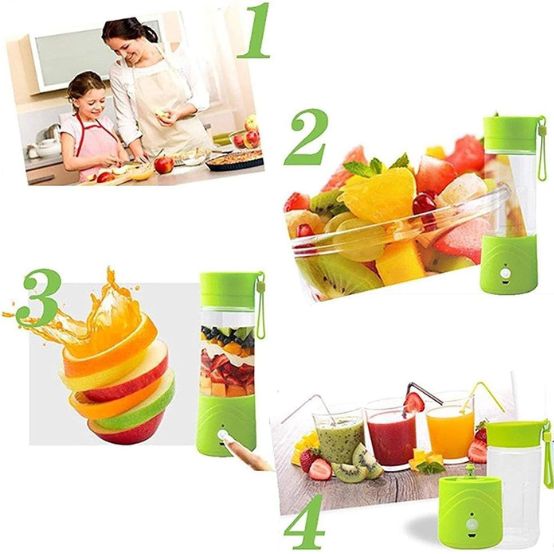 YE-02 Blender 380ml Portable USB Rechargeable Juicer Mini Juice Extractor Household Juice