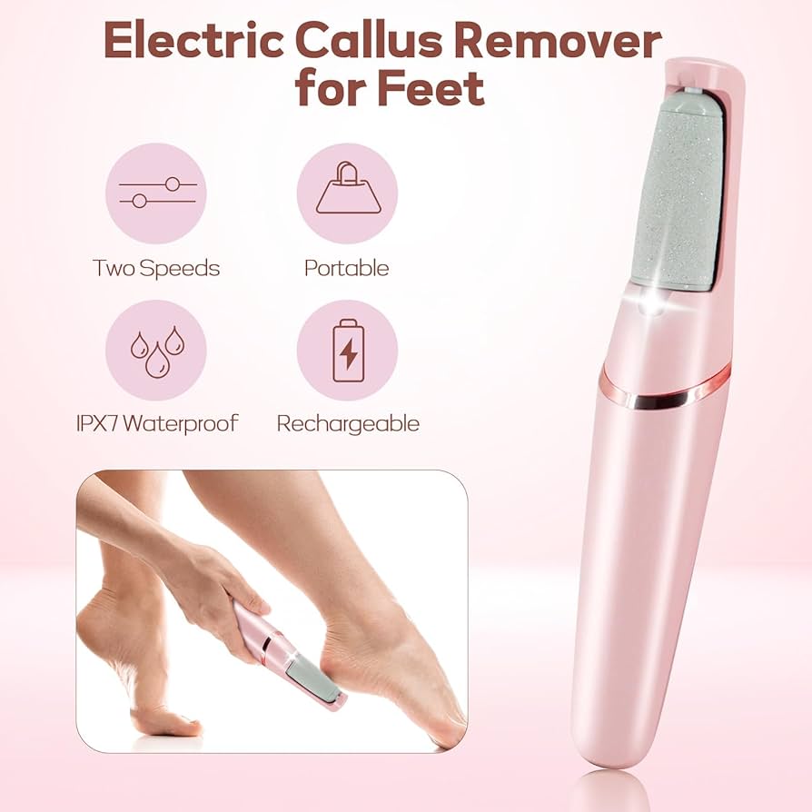 Rechargeable Electric Pedi Foot Filer Effective Callus Remover For Soft Smooth Feet With Easy Use And Reliable Performance