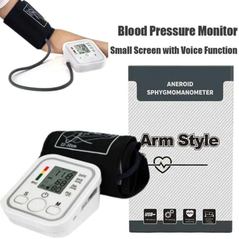 Automatic BP Machine with Large LCD Display, Memory Storage & Voice Function